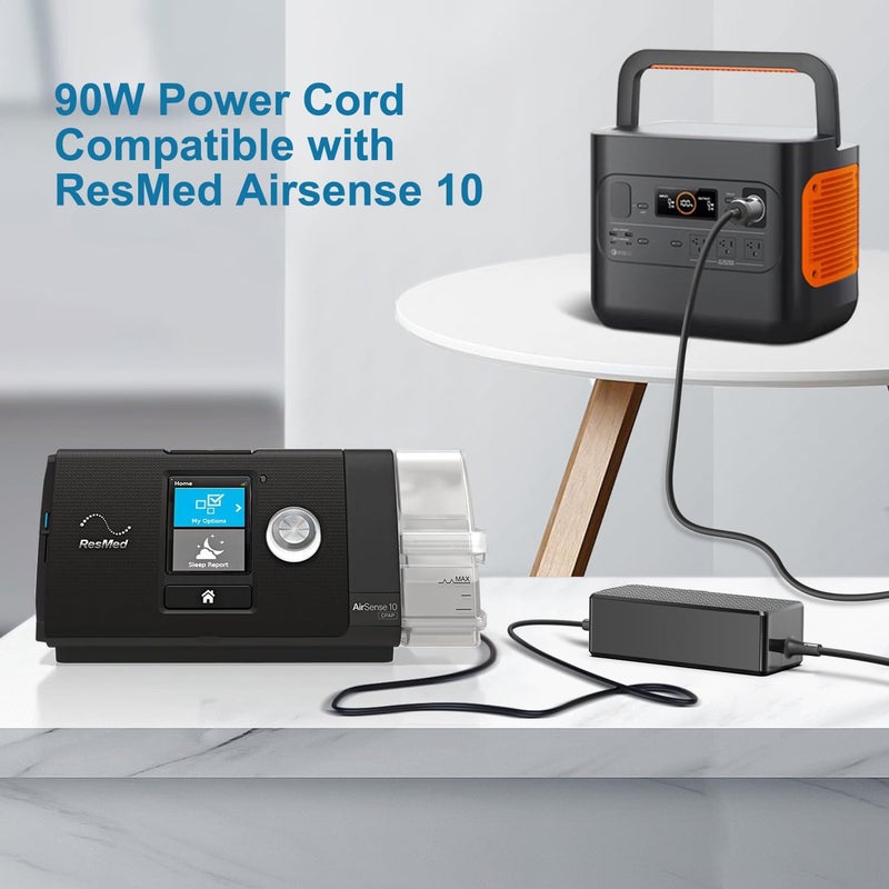 KFD 90W 12V-24V Car Power Supply Charger for Resmed S10 Series Airsense 10 Air Sense S10 AirCurve 10 Series CPAP and BiPAP Machines 90W Resmed S10 370001 R270-7468 Car Charge. ger DC Adaptor - Image 3