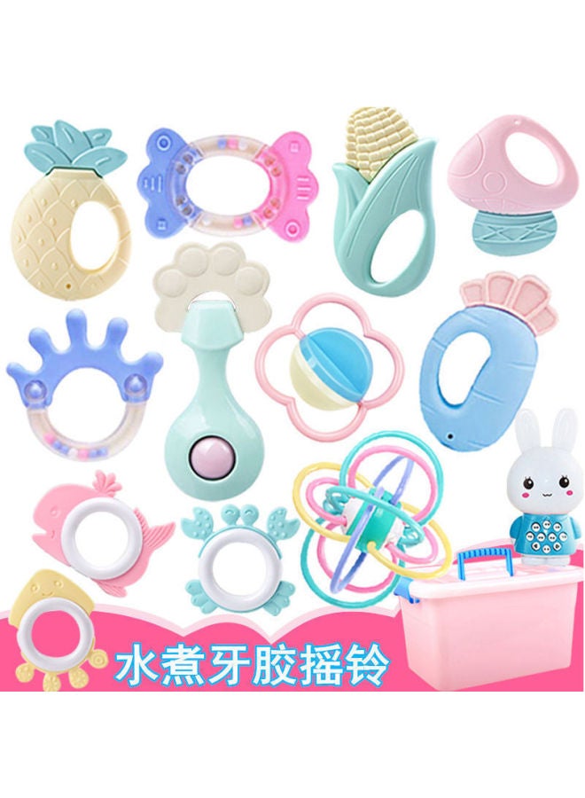 Newborn Baby Hand Bell Toy Tooth Gum 0-3-6-12 Months Old Baby 1 Year Old Hand Ball 8 Can Be Boiled - Image 2