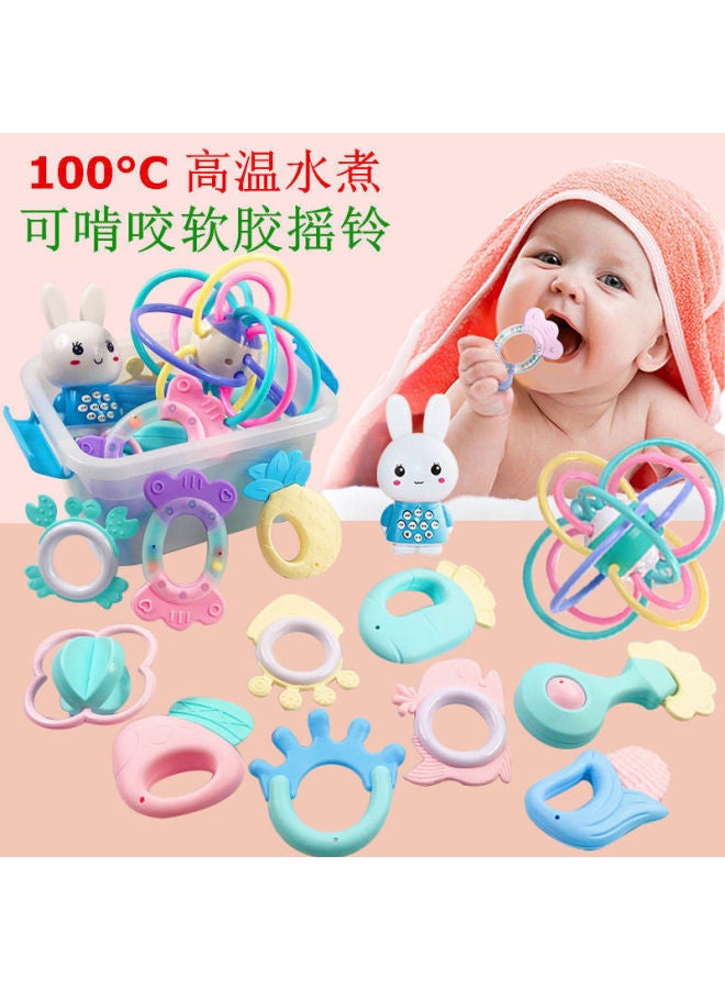Newborn Baby Hand Bell Toy Tooth Gum 0-3-6-12 Months Old Baby 1 Year Old Hand Ball 8 Can Be Boiled - Image 3
