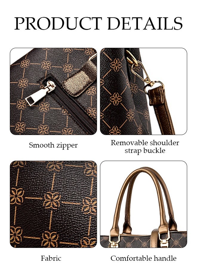 DUNISO - Women Handbags and Purse Tote Bags for Ladies with Tassel Pendant Fashionable Satchel Shoulder Bag Retro Top Handle Zip Top for Working Traveling Party Daypack - Image 1
