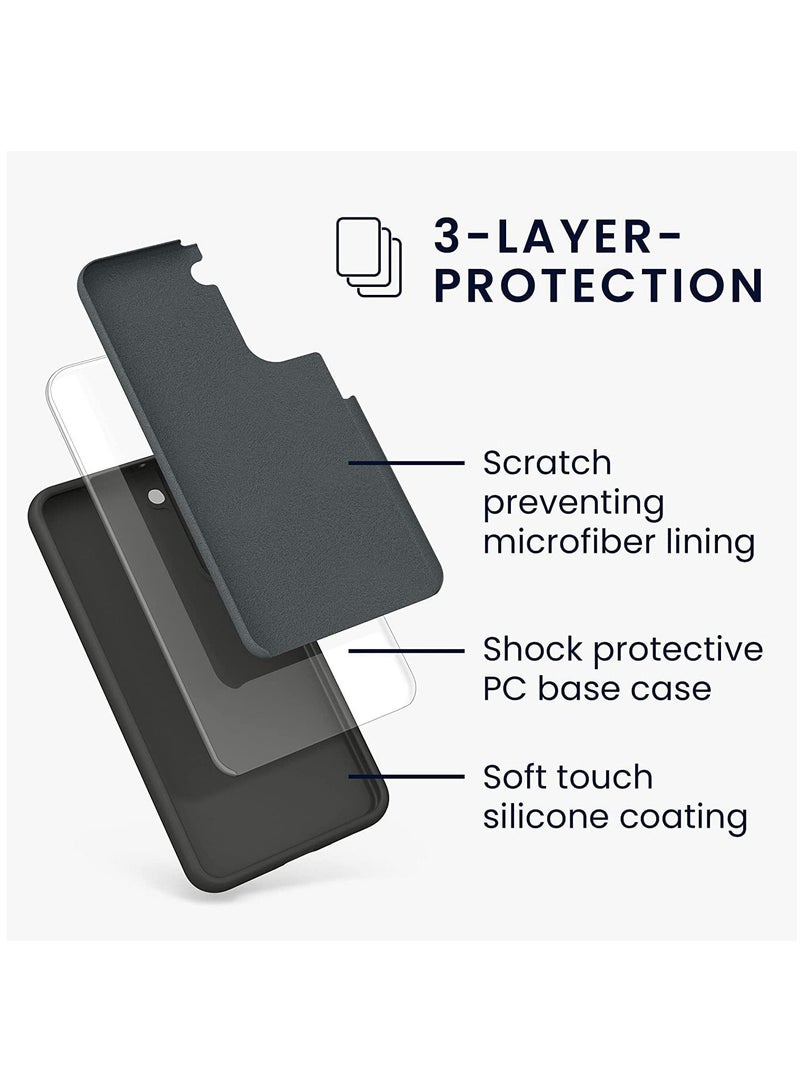 DUSALA Samsung Galaxy S22 Plus, Liquid Silicon Case Shock-Proof Soft Gel Rubber Matte Finish Cover - Image 4