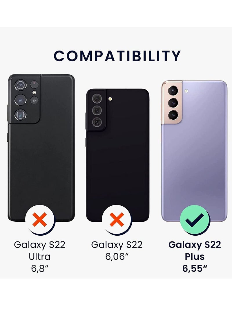 DUSALA Samsung Galaxy S22 Plus, Liquid Silicon Case Shock-Proof Soft Gel Rubber Matte Finish Cover - Image 5