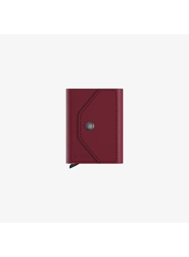 Hitch Wallet Natural genuine leather BlockFold - The Professional's Choice -Burgundy - Image 4