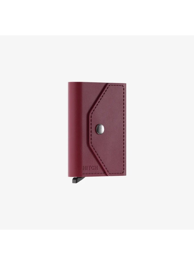 Hitch Wallet Natural genuine leather BlockFold - The Professional's Choice -Burgundy - Image 5