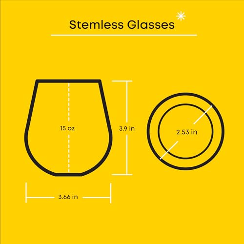JoyJolt Hello Kitty Friends Above the Clouds Stemless Drinking Glasses 15 oz Ombre Glass Cup Set of 4 ft Hello Kitty Keroppi My Melody Pompompurin Kawaii Kitchen Glassware Sets - Image 3