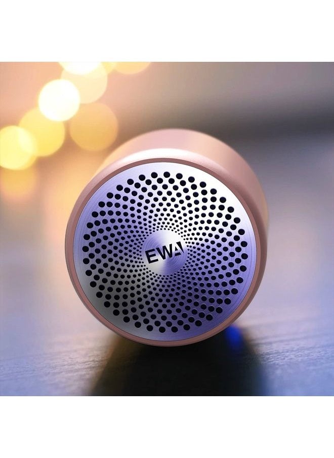 A106 Portable Mini Bluetooth Speaker, Enhanced Bass and High Definition Sound, Portable Design, for iPhone, iPad,Nexus,Laptops and More (Rosegold)
