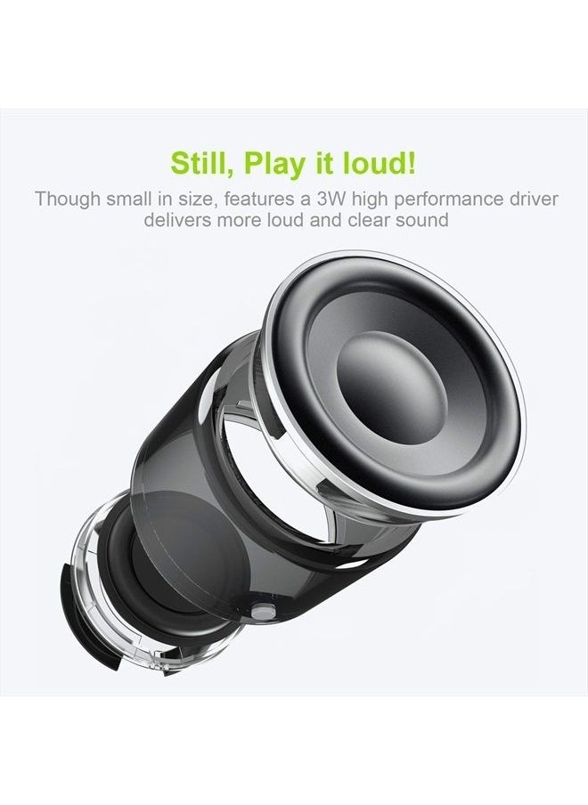 A106 Portable Mini Bluetooth Speaker, Enhanced Bass and High Definition Sound, Portable Design, for iPhone, iPad,Nexus,Laptops and More (Rosegold)