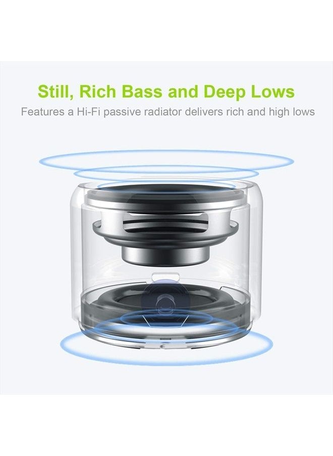 A106 Portable Mini Bluetooth Speaker, Enhanced Bass and High Definition Sound, Portable Design, for iPhone, iPad,Nexus,Laptops and More (Rosegold)
