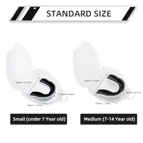 LPONJAR 5 Pack Kids Youth Mouth Guard for Sports, Boys Girls Mouth Guard with Case, Child Teen Sports Mouthguard for Football Lacrosse Basketball Boxing Soccer Taekwondo MMA Karate - Image 3