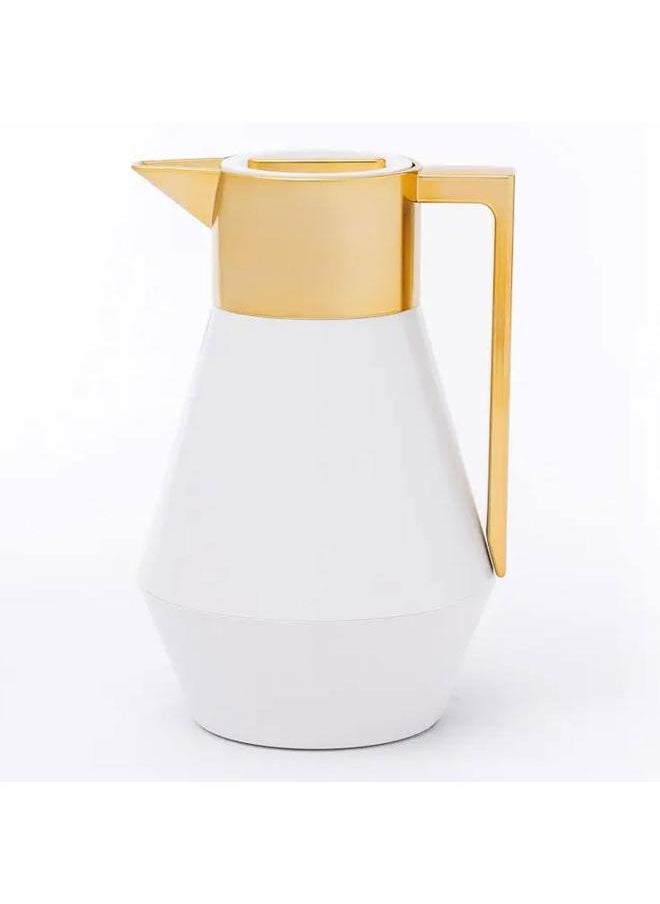 Plastic Thermos 1 Liter With Gold Handle Gold White - pzsku/Z5FC9CC585DE326097E82Z/45/_/1737886691/1014f739-be80-4850-afa7-6b7f91125f99