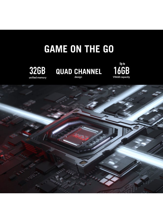 أسوس لابتوب ROG Flow Z13 بشاشة 13.4 بوصة، مع معالج AMD STRIX HALO/ذاكرة RAM سعة 32 جيجابايت/قرص SSD سعة 1 تيرابايت/رسومات AMD Radeon/نظام ويندوز 11 هوم - Image 4