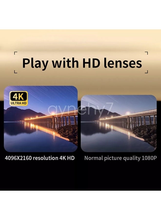 IqwiCam Digital Camera With 64GB Memory Card 4k CCD Digital Zoom Student Digital Cameras 48MP Portable Digital Photography Camera 180° Flip Screen Selfie Camera, Portable Pocket Camera  - Image 5