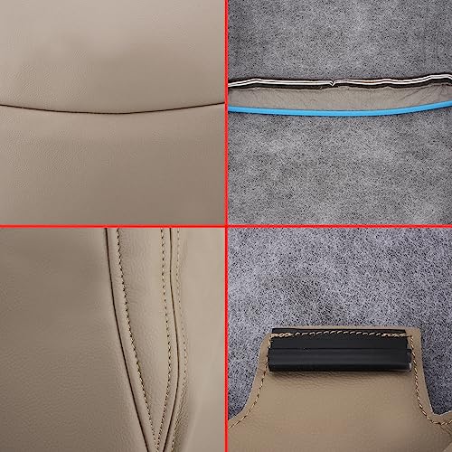 AUTOKAY Seat Covers,Tan Driver & Passenger Bottom Seat Cover Car Seat Covers Front Seats, Car Seat Cover Fits for Lexus GX470 2003-2009 - Image 5