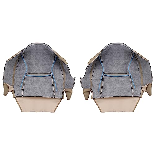 AUTOKAY Seat Covers,Tan Driver & Passenger Bottom Seat Cover Car Seat Covers Front Seats, Car Seat Cover Fits for Lexus GX470 2003-2009 - Image 2