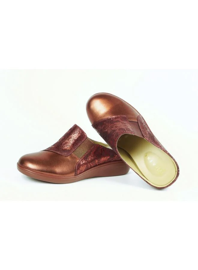 ZAYNA 092-3175 Zayna Ladies Casual Slides 2418-32A Maroon