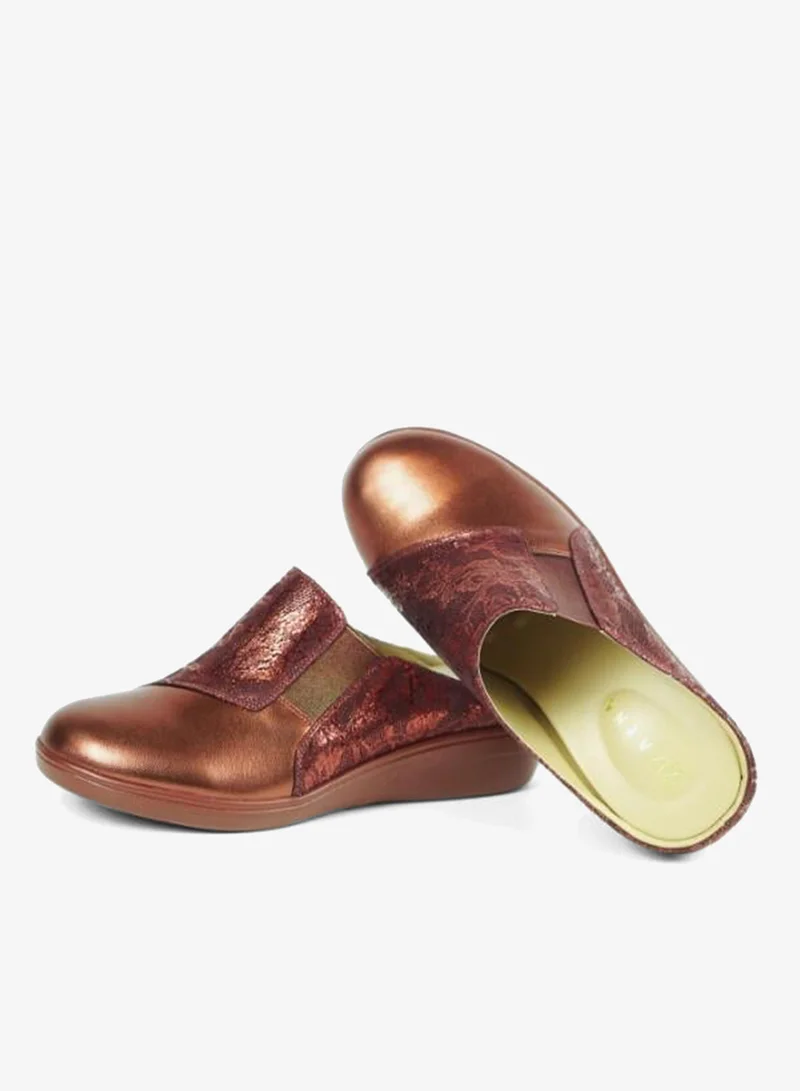 ZAYNA 092-3175 Zayna Ladies Casual Slides 2418-32A Maroon