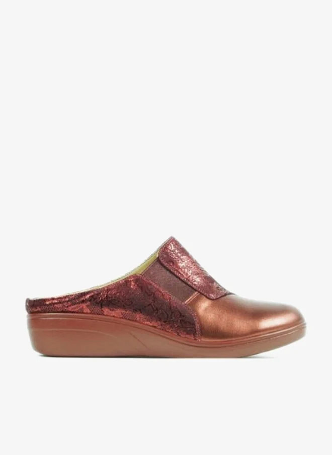ZAYNA 092-3175 Zayna Ladies Casual Slides 2418-32A Maroon