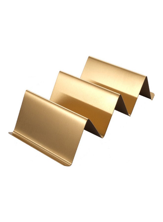 إسكدنيا رف تاكو من الستانلس ستيل ذهبي - Image 1