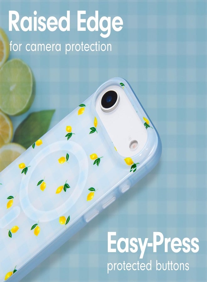 Sonix Case for iPhone 17 Air | Compatible with MagSafe | 10ft Drop Tested | Lemon Gingham - Image 5