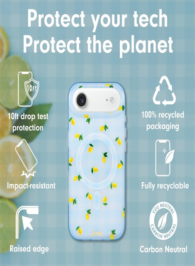 Sonix Case for iPhone 17 Air | Compatible with MagSafe | 10ft Drop Tested | Lemon Gingham - Image 4