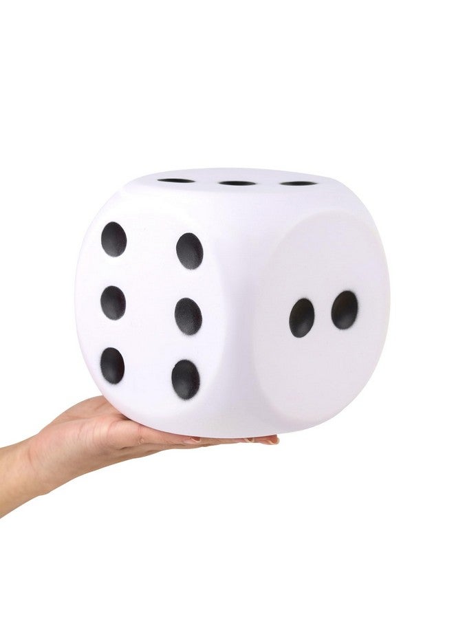 Anboor 5.9'' Large Foam Dice Squishies Jumbo Dice For Classroom Game Dice Kids Toys Collection Decorative Props(White) - Image 1