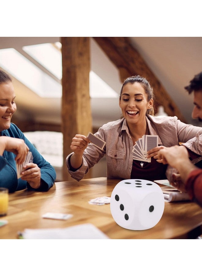 Anboor 5.9'' Large Foam Dice Squishies Jumbo Dice For Classroom Game Dice Kids Toys Collection Decorative Props(White) - Image 5