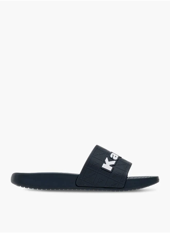 كابا Boys' Logo Embossed Slip-On Slides