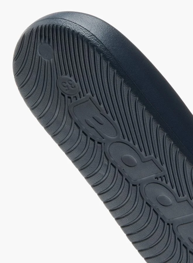 كابا Boys' Logo Embossed Slip-On Slides