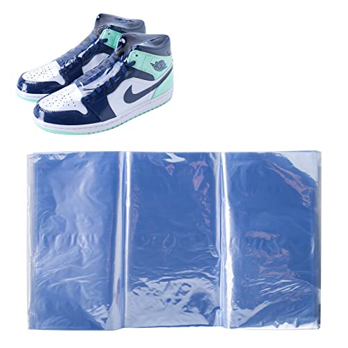 YOLOPARK Shoe Shrink Wrap Bags, 100Pcs 11x 18 Inches Sneaker Heat Shrink Wrap Bags for Men Women Shoe Organizer for Shoe Protection Avoid Sole Yellowing and Keep Dust Away - Image 1