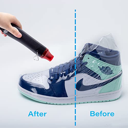 YOLOPARK Shoe Shrink Wrap Bags, 100Pcs 11x 18 Inches Sneaker Heat Shrink Wrap Bags for Men Women Shoe Organizer for Shoe Protection Avoid Sole Yellowing and Keep Dust Away - Image 2