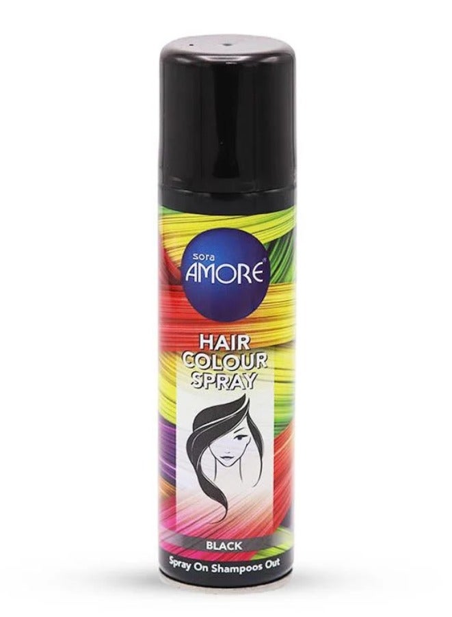 Hair Colour Spray Black 150ml