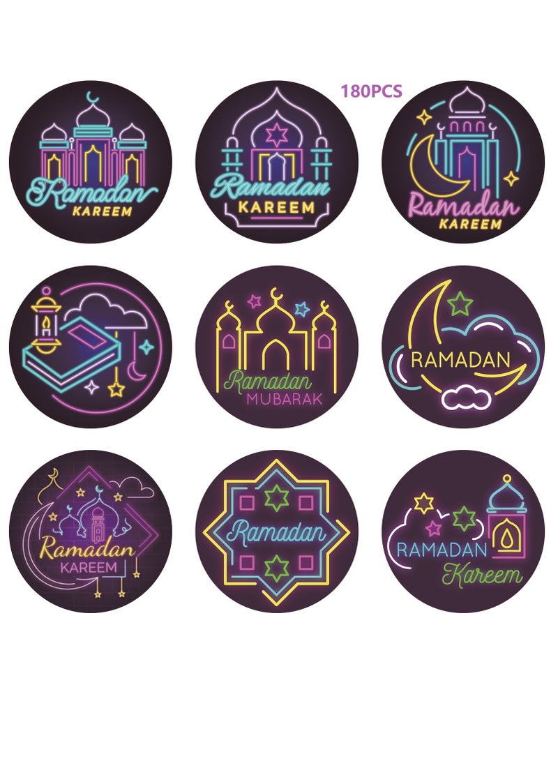 general 180 Pcs Eid Mubarak Stickers For Party Decorations Ramadan Sticker Kit Ramadan Kareem Labels For Eid Party Decorations