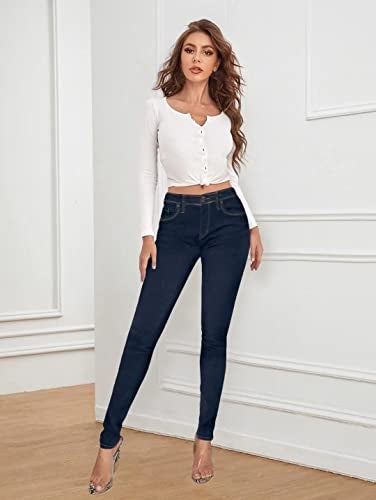 Lexi Women's Super Comfy Stretch Denim Skinny Jeans XPS22880 Indigo 16 - Image 3