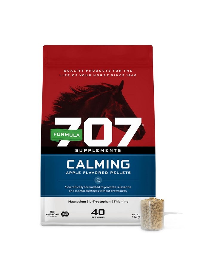فورمولا 707 مكمل غذائي مُهدئ للخيول من فورمولا 707، وزن 5 أرطال - لتخفيف القلق وتعزيز التركيز لدى الخيول - إل-تريبتوفان، ثيامين، وماغنيسيوم  - Image 1