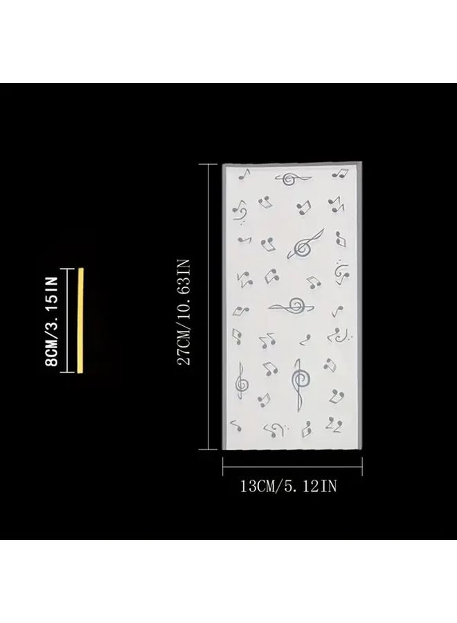 100pcs Musical Note Candy Bags 5.12x10.63inch Cellophane Gift Bags With Golden Twisted Ties For Celebration Party Supplies - Image 2