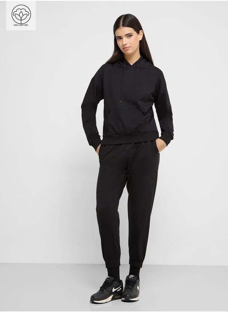 Ginger Basics Oversize Hooded Sweatshirt & Joggers Set