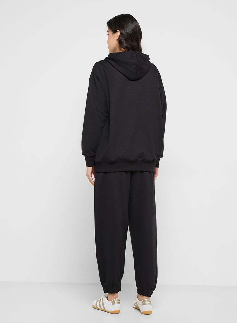 Ginger Basics Oversize Hooded Sweatshirt & Joggers Set - Image 2