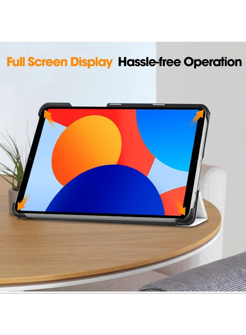 VKL Flip Case Compatible with Xiaomi Redmi Pad SE 4G 8.7, PU Leather Cover With Stand Function, 360° Protective - Cat - Image 4