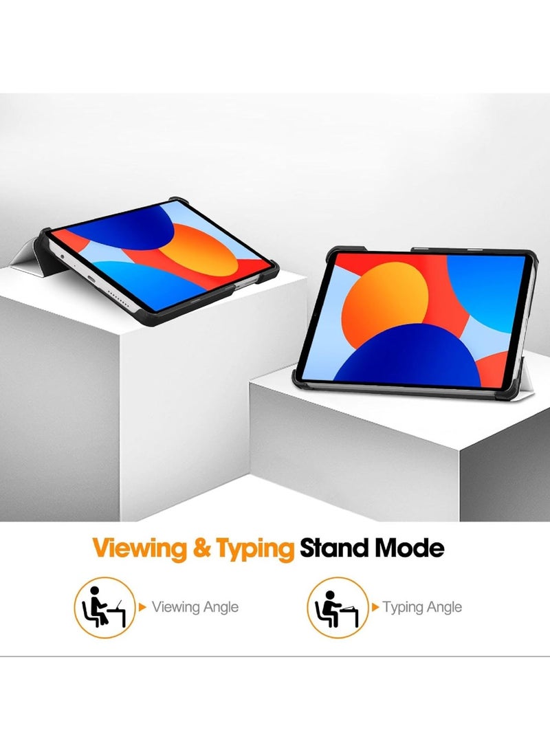VKL Flip Case Compatible with Xiaomi Redmi Pad SE 4G 8.7, PU Leather Cover With Stand Function, 360° Protective - Cat - Image 3