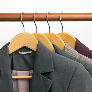 Evolluxi® Extra Wide Shoulder Wooden Suit Hangers, 360° Swivel Hooks Luxury Coat Hangers for Suits, Jackets, Coats, and Pants - Image 5