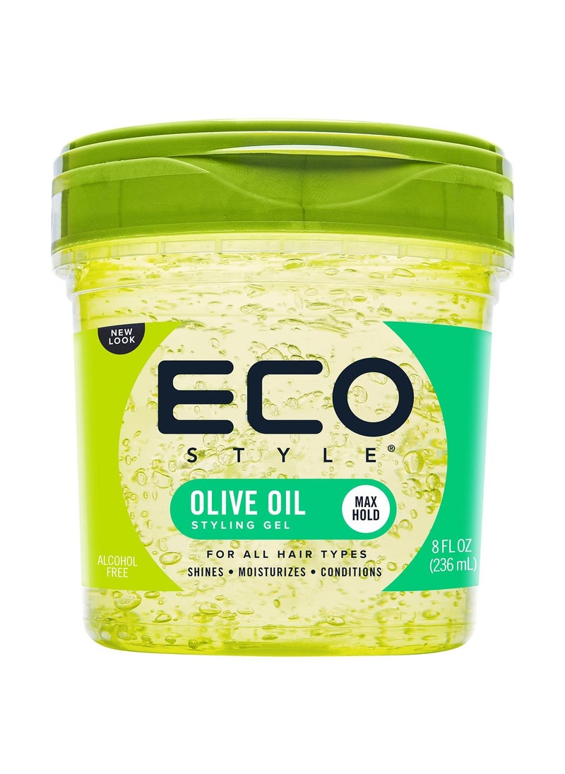 ECO STYLER Ecostyle Olive Oil Styling Gel Green 236 ml‏  - Image 1