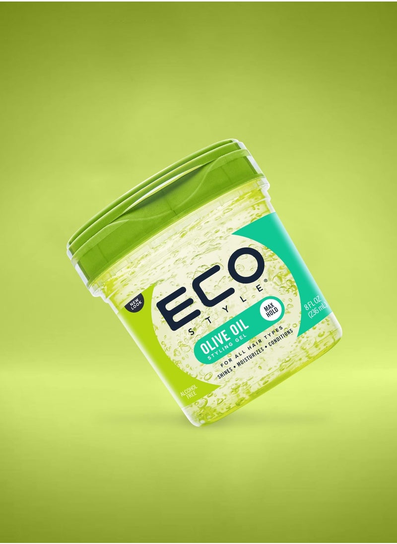 ECO STYLER Ecostyle Olive Oil Styling Gel Green 236 ml‏  - Image 2