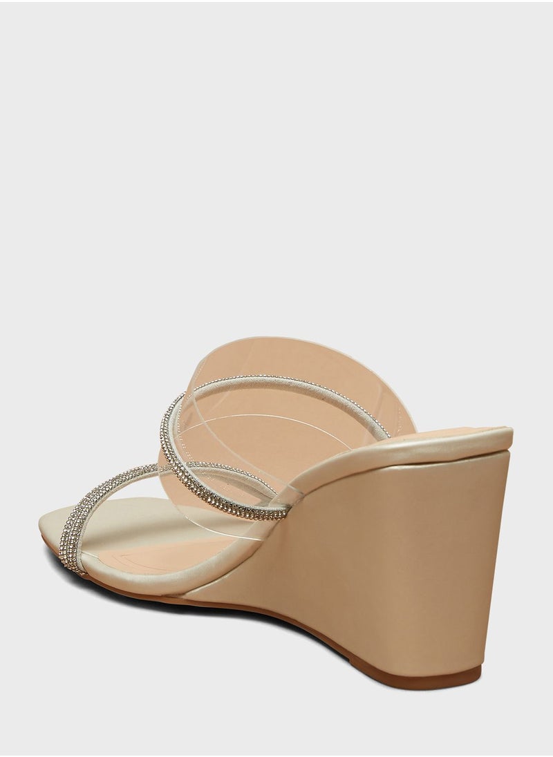 shoexpress - Double Strap Wedge Sandals - Image 1