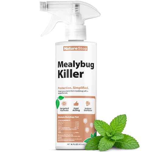 NatureStop Mealy Bug Killer - Fast-Acting Mealy Bug Killer for Soil & Plants, 16oz - Image 1