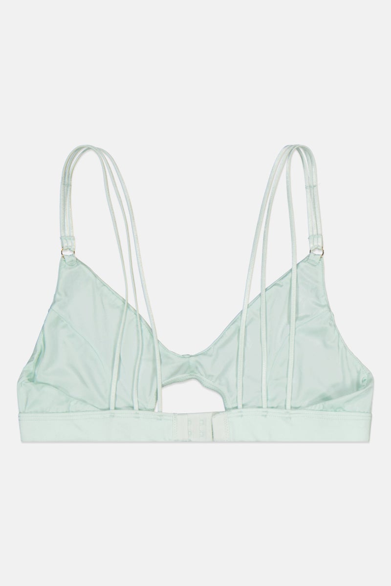 Asos Design Women Non Padded Micro Fiber Bra, Green - Image 2