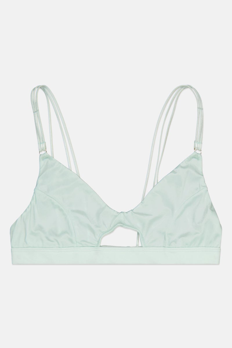 Asos Design Women Non Padded Micro Fiber Bra, Green - Image 1