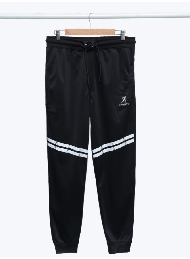 Sporty Essential Black Tracksuit Lightweight and Durable Black - Image 4