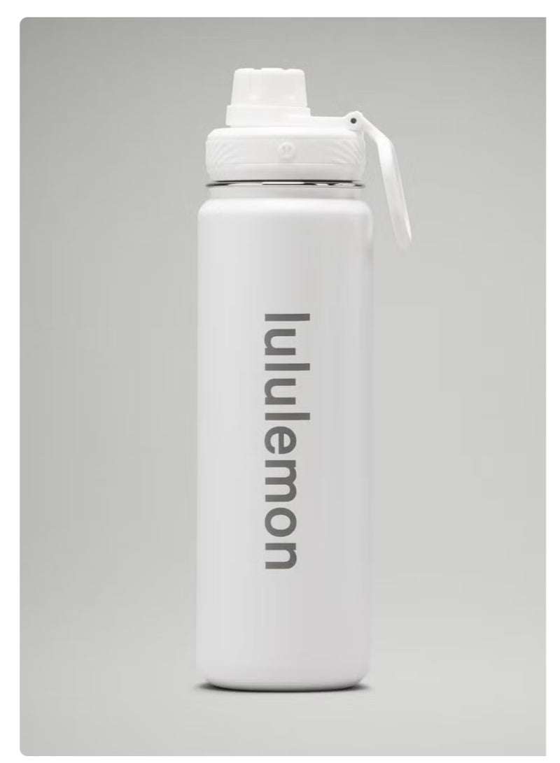 lululemonStainless steel sports vacuum insulated water bottle, suitable for holding water, iced tea, hot tea, etc., with a capacity of 710 milliliters. - Image 1