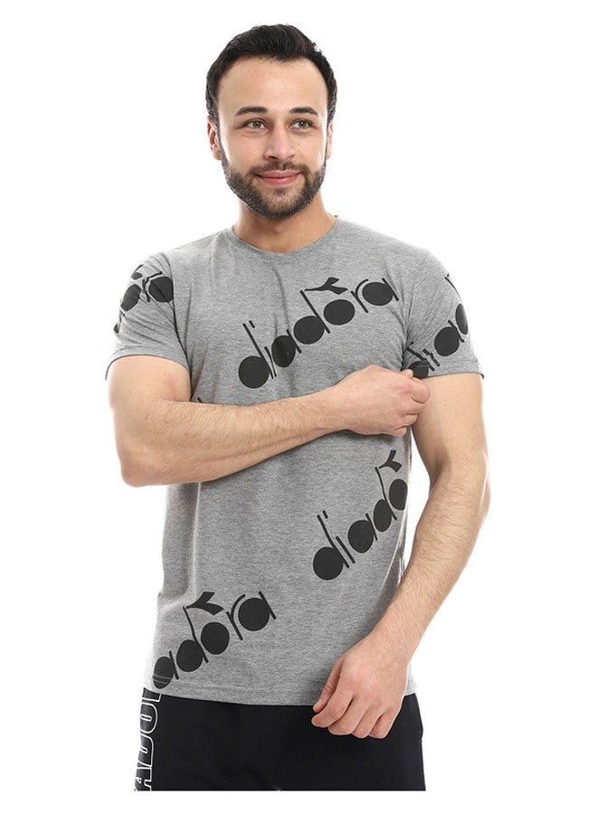 DIADORA Cotton Printed T-Shirt - Image 1