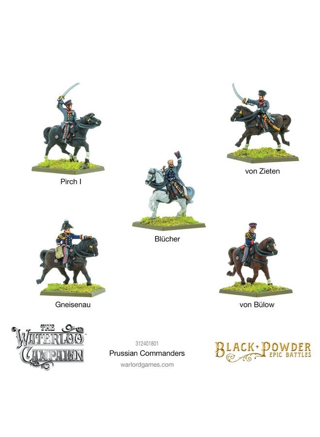 WARLORD GAMES Black Powder Epic Battles: Napoleonic Prussian Commanders WLG 312401801 - Image 2